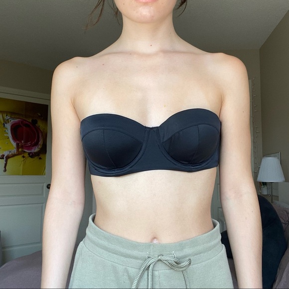 black bathing suit top - Picture 2 of 4